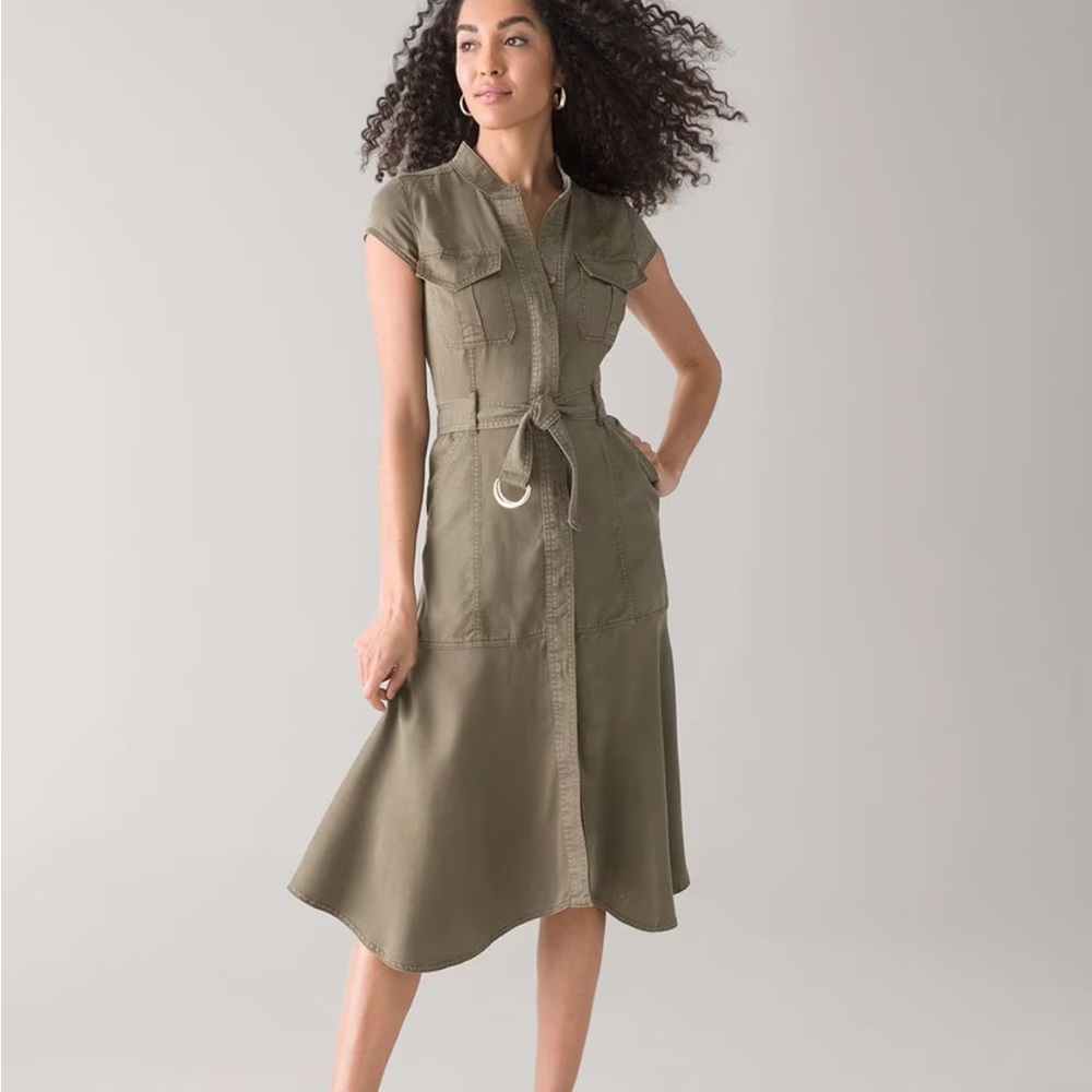 💙 LIKE NEW WHBM UTILITY SHIRT DRESS